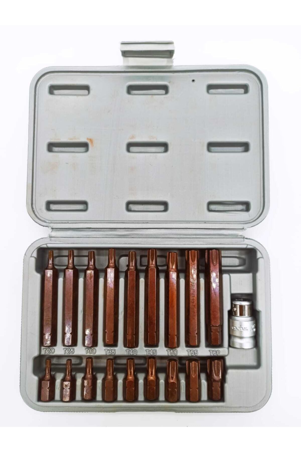 Delikli Torx Otomotiv Bits Set Kaplamalı 19 Parça Orjinal Ürün