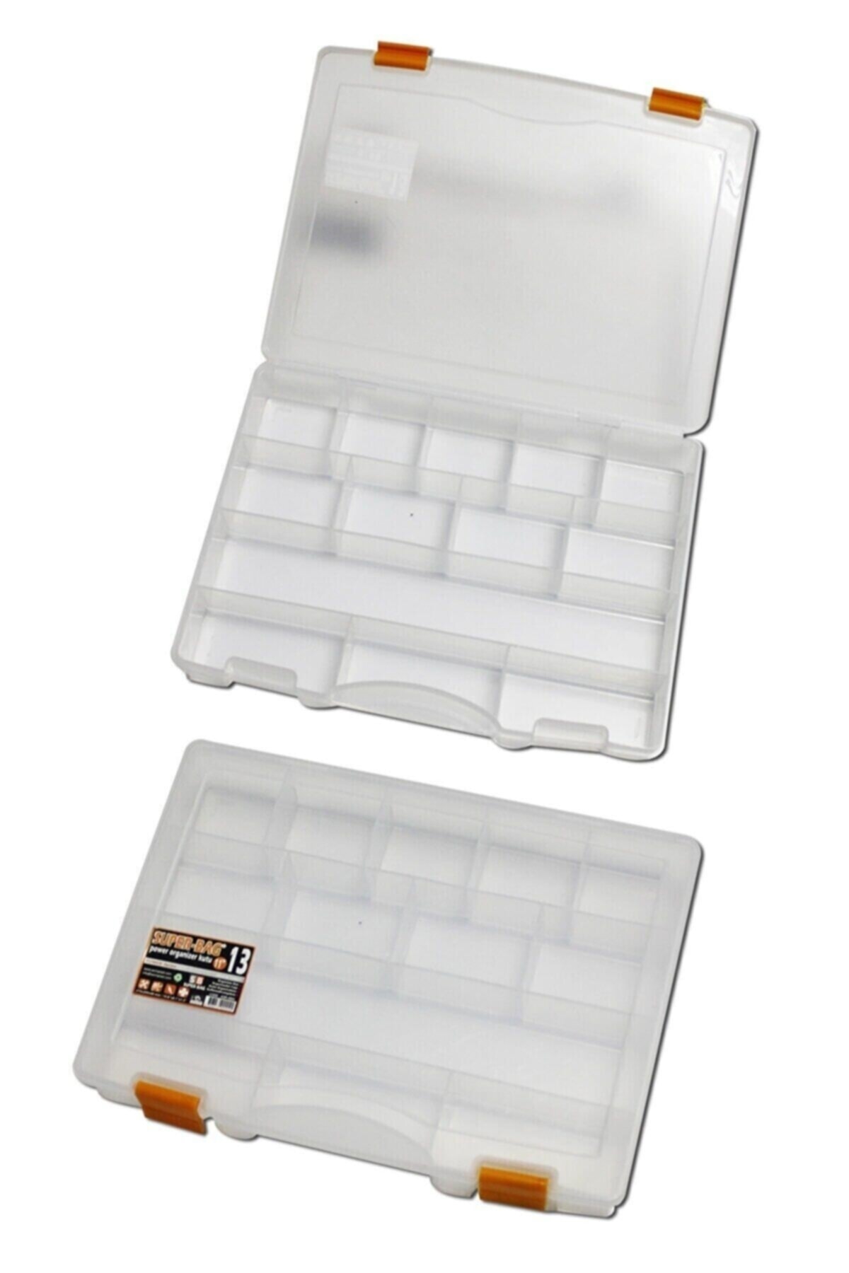 Bölmeli 11 Inch 13 Bölmeli Vida Çivi Organizer Kutu