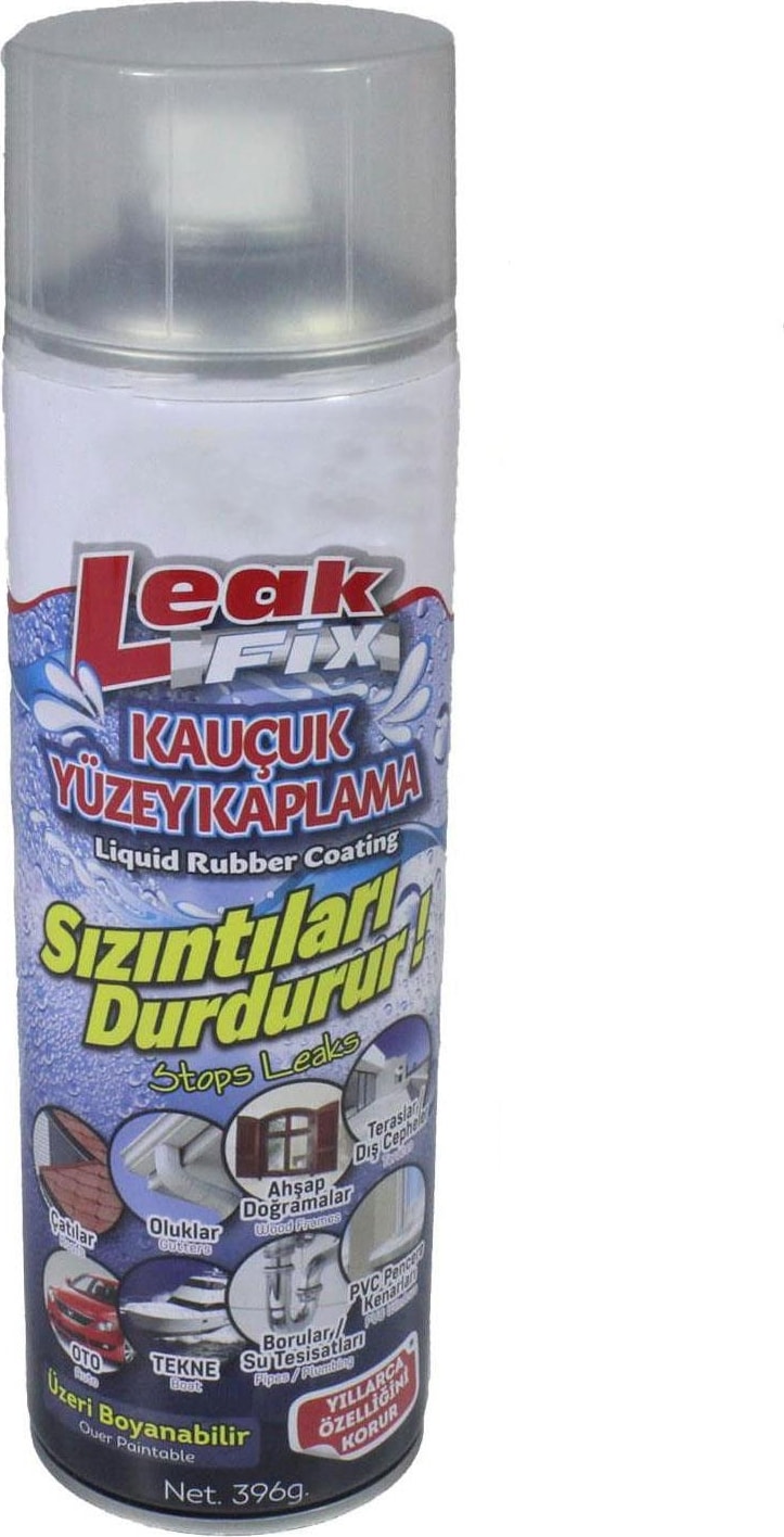 OZKUVVET Su Sızdırmaz Sprey Şeffaf 396 gr + Patlak Tamir Yaması