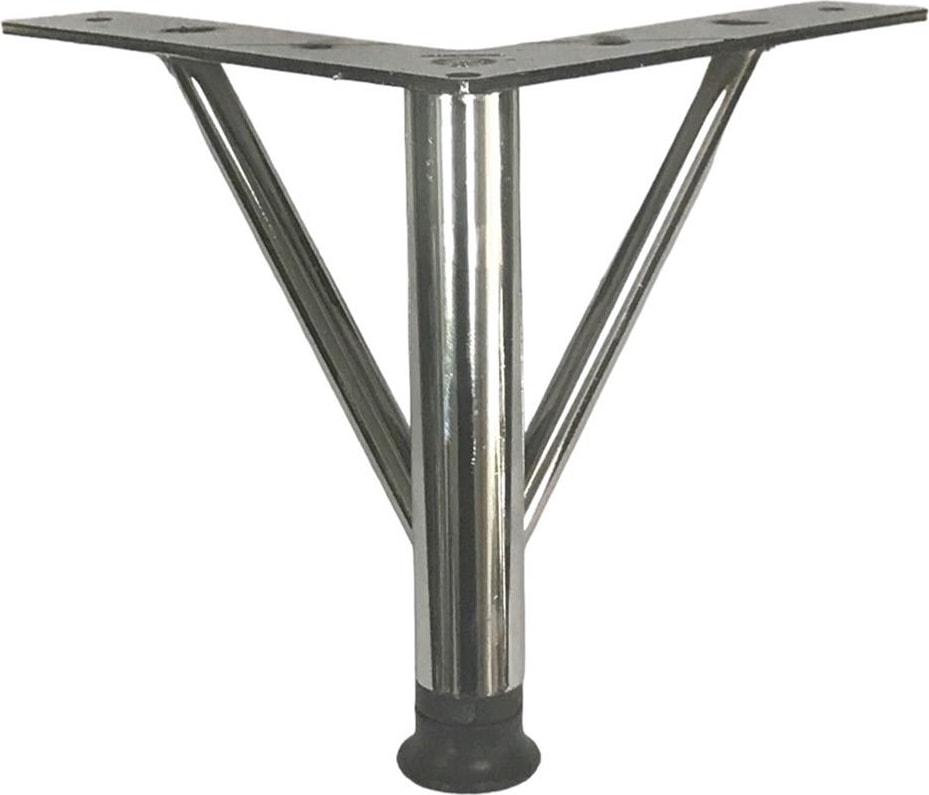 Firkete Ayak Metal 20 cm Krom Mobilya Koltuk Ayağı