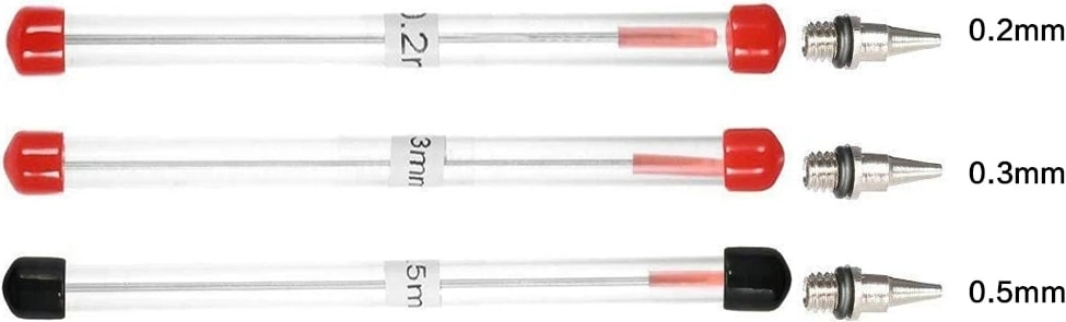 6 Adet Set Stili Airbrush Memesi Iğne Airbrushes Için Yedek Parçalar Püskürtme Tabancası Modeli Püskürtme Boya Püskürtücü Aracı Aksesuarları (Yurt Dışından)