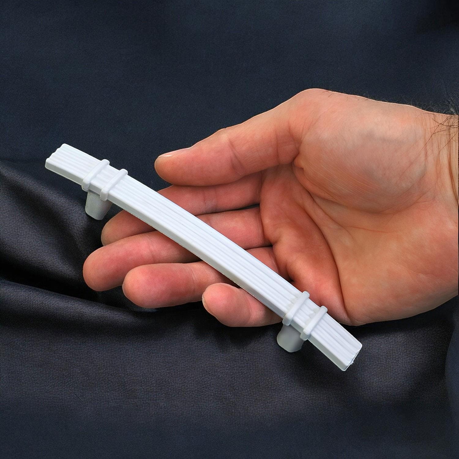 Alparslan 96 mm Kulp Sert Plastik Beyaz Çekmece Mobilya Mutfak Dolap Kulbu 10 Adet