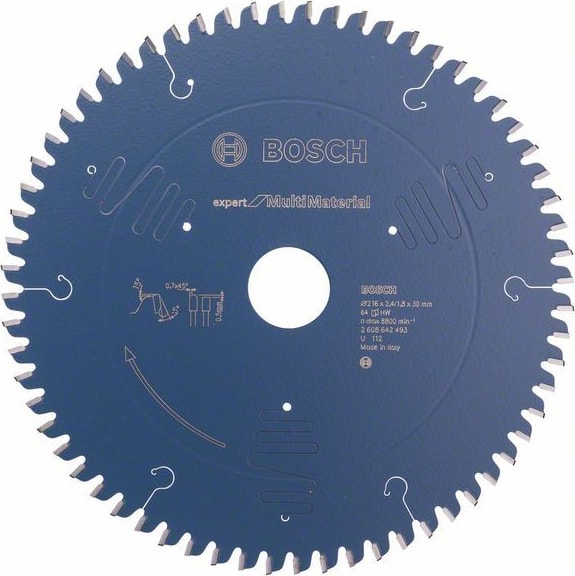 BOSCH Expert For Multimaterial 216 x 30 Mm 64 D 2608642493