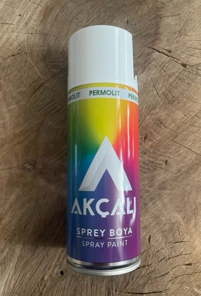 400ML Tampon Boyası Parlak Beyaz Sprey Boya Akrilik