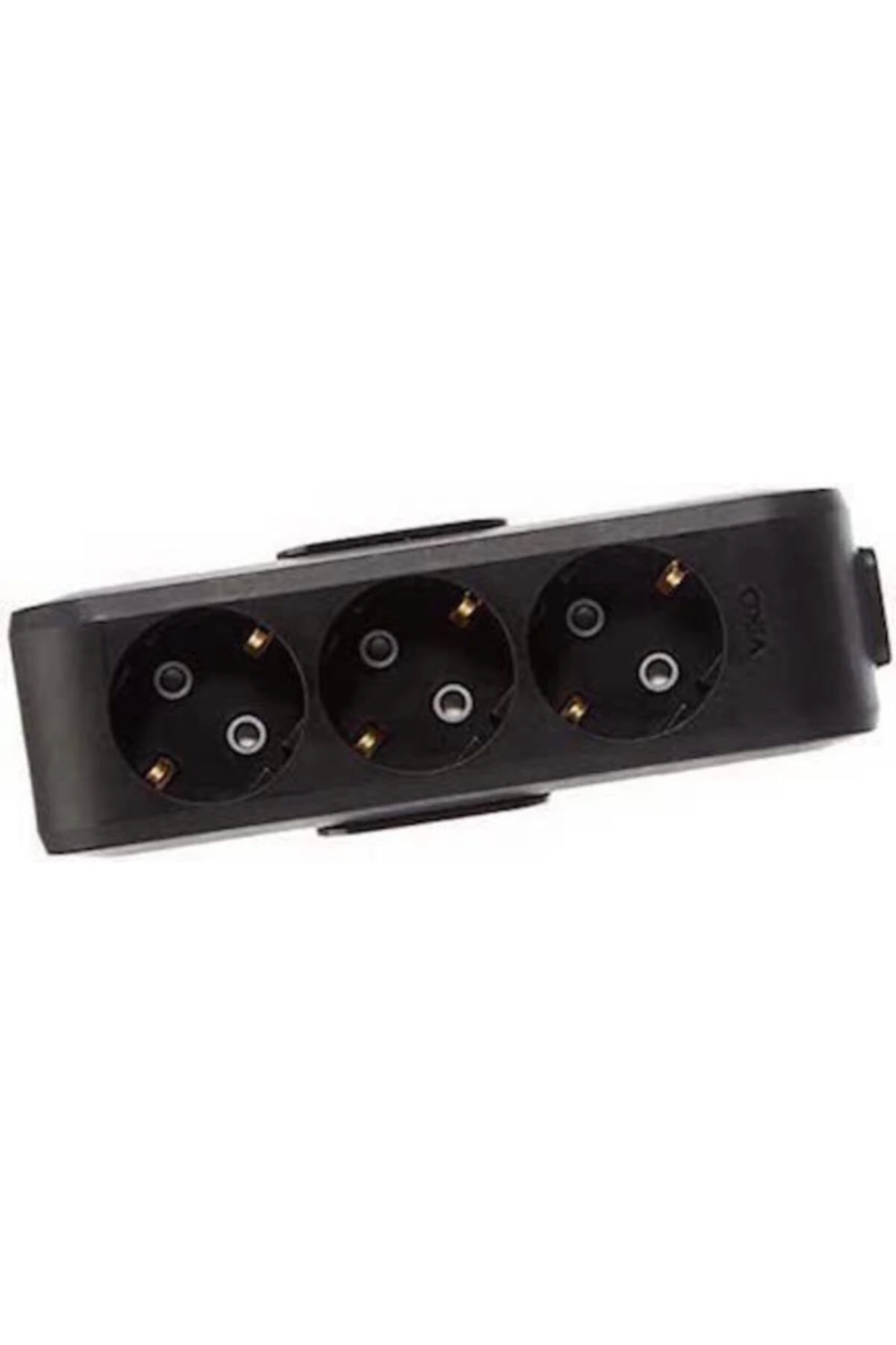 Multilet Çocuk Korumalı Sıva Üstü Kullanım Siyah Renk 3'lü Klemens