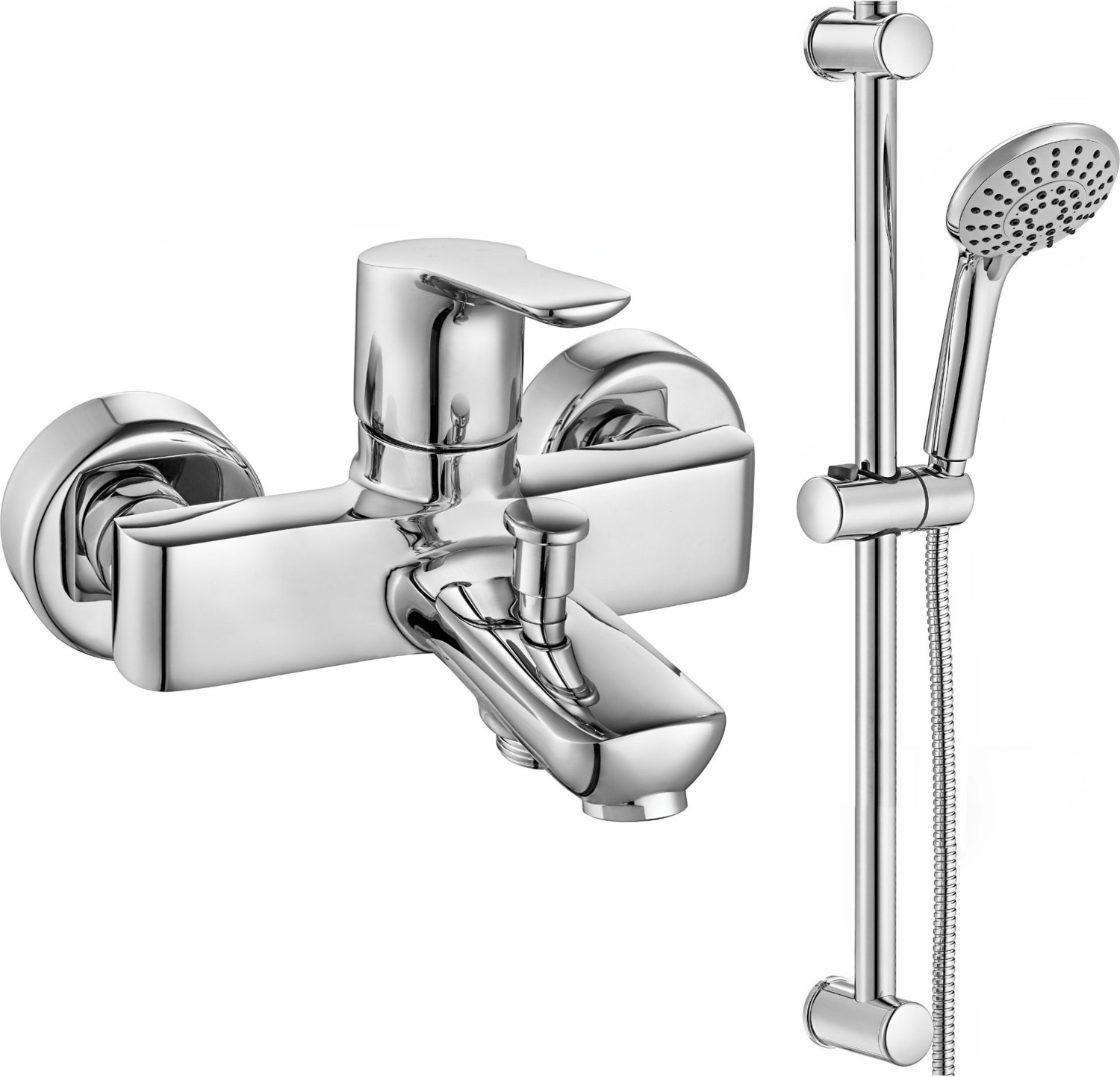 Eca Luna Banyo Bataryası + Eca Logica Sürgülü Duş Seti Üst Takımı