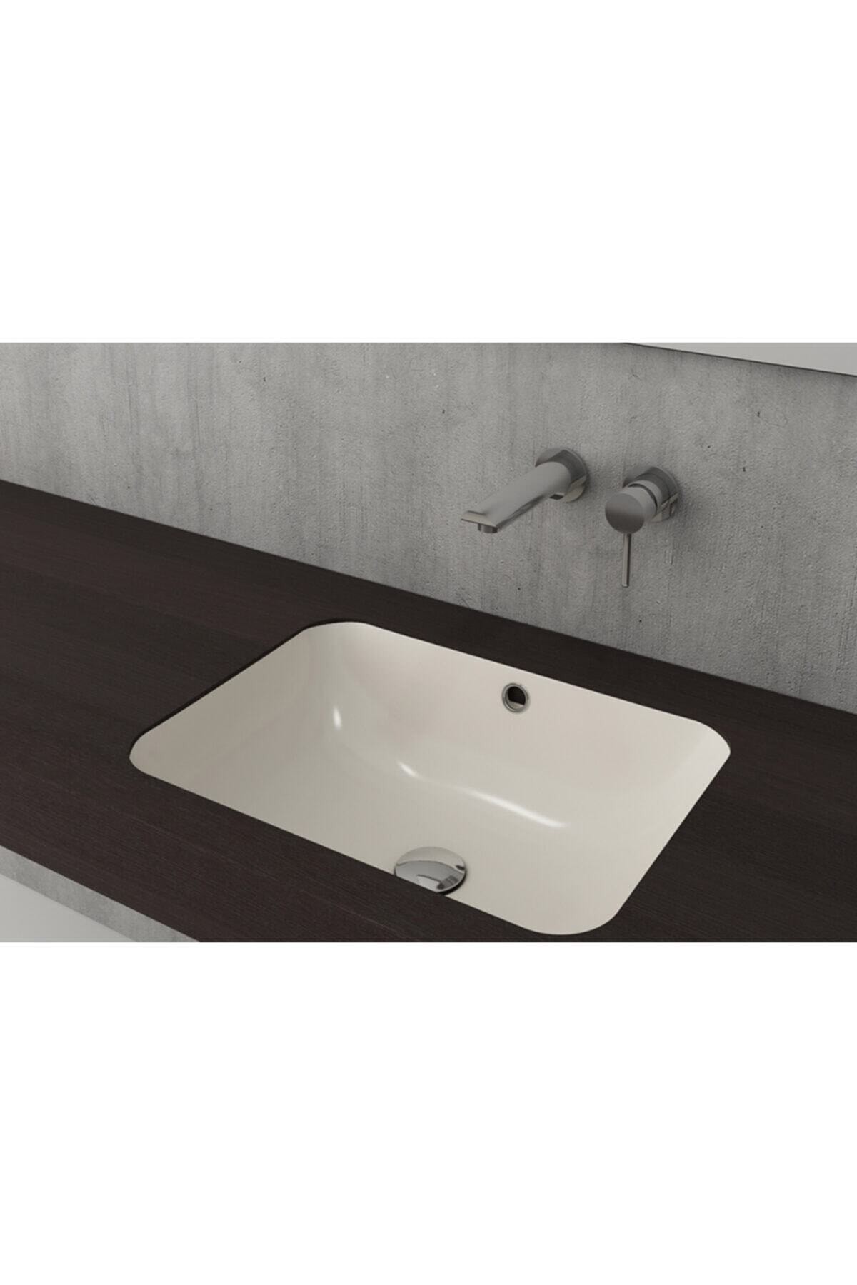 Scala Tezgah Altı Lavabo 55 Cm - Parlak Bisküvi