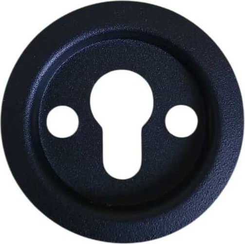 8mm Siyah Çelik Rozet Tası, Dayanıklı ve Şık Tasarım