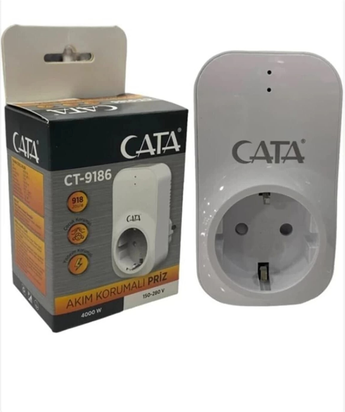 Ct-9186 Tekli Akım Korumalı Priz