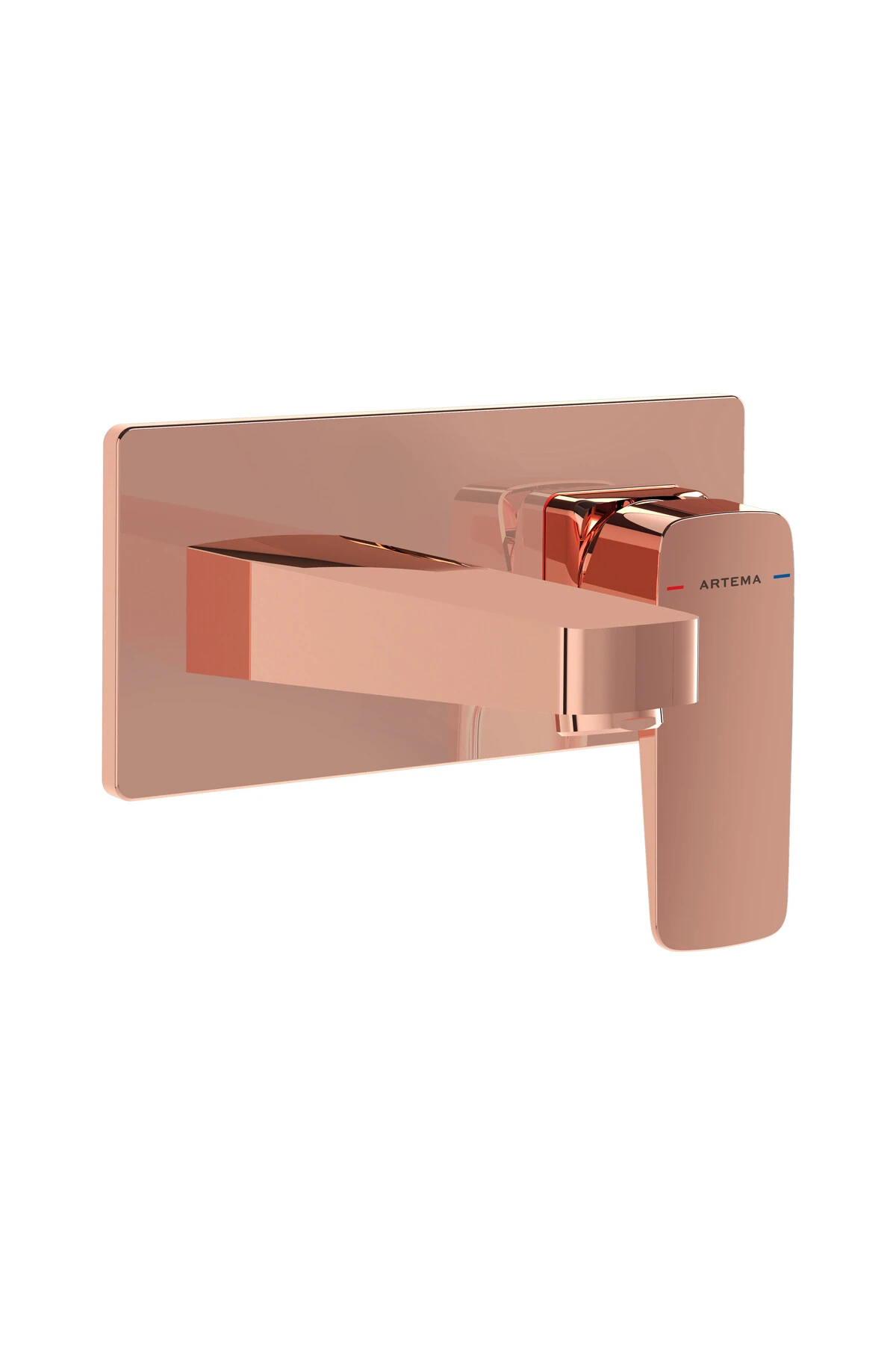 Artema Root Square A4273829 Ankastre Lavabo Bataryası, Soft Bakır