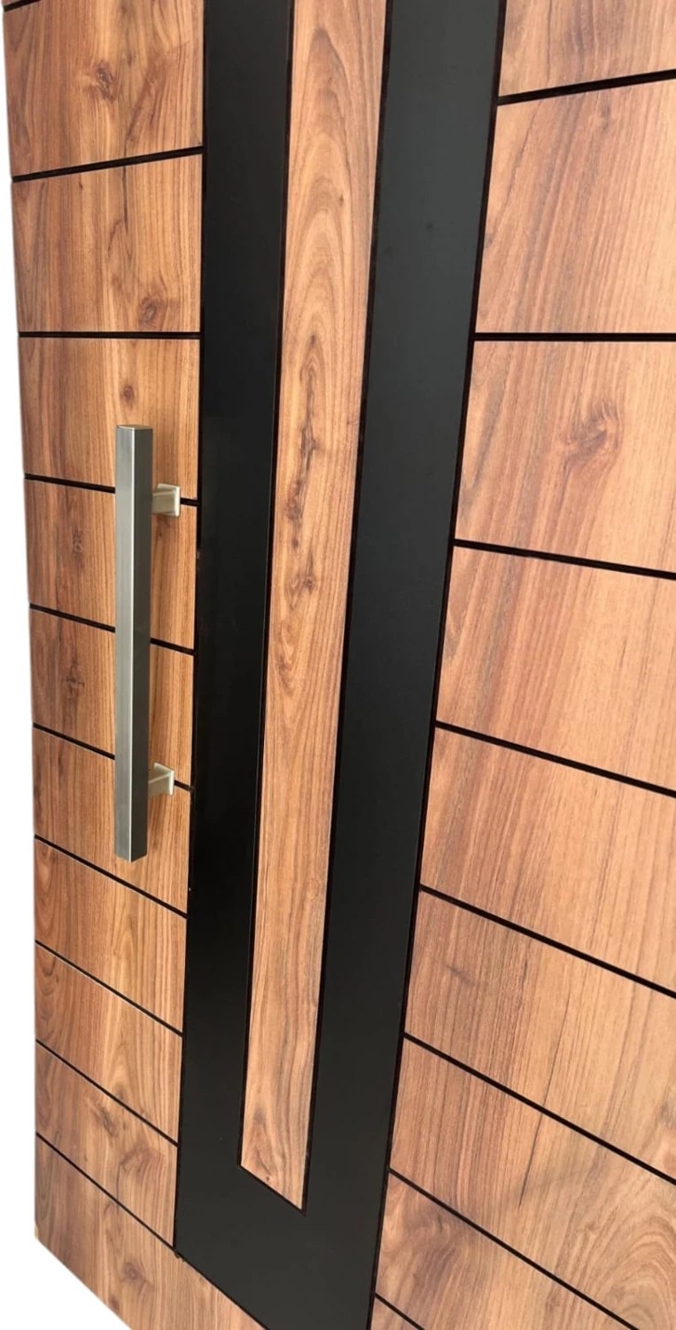 Çelik Kapı Çekme Kolu Tutma Kolu Kare Model Renk Saten ( Gümüş Gri) 50CM