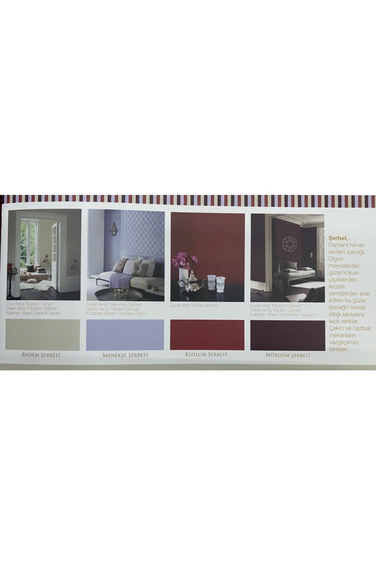 Osmanlı Renkleri Silikonlu İç Cephe Boyası 250 gr 125ml Menekşe Şerbeti Rengi