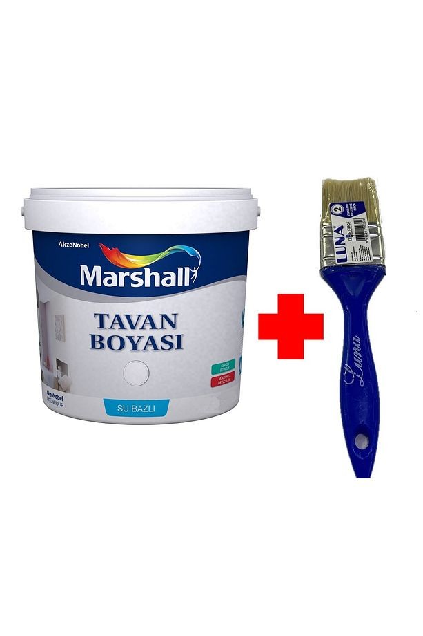 Tavan Boyası Beyaz 3,5 Kg Kestirme Fırça No:2 Hediyeli