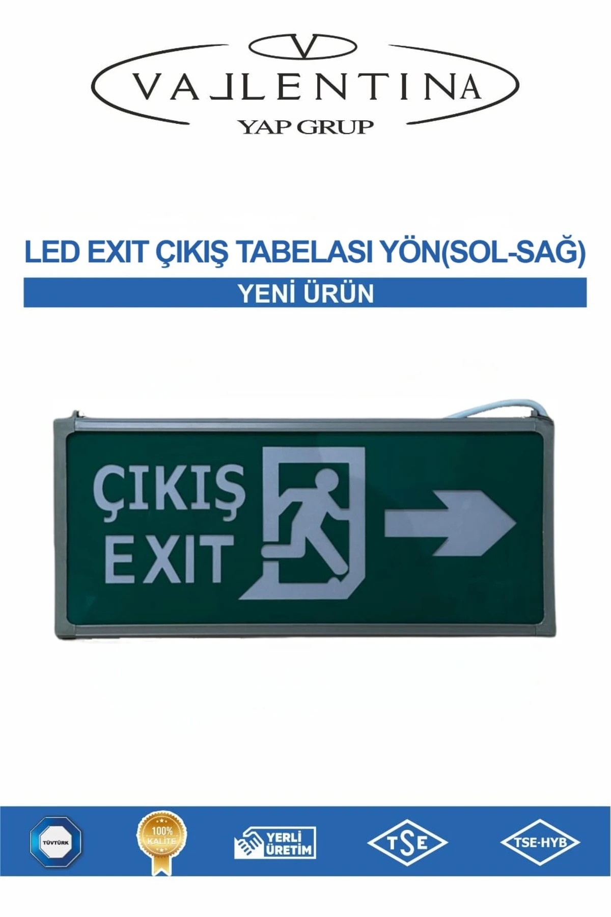 LED EXIT ÇIKIŞ TABELASI(SAĞ-SOL)