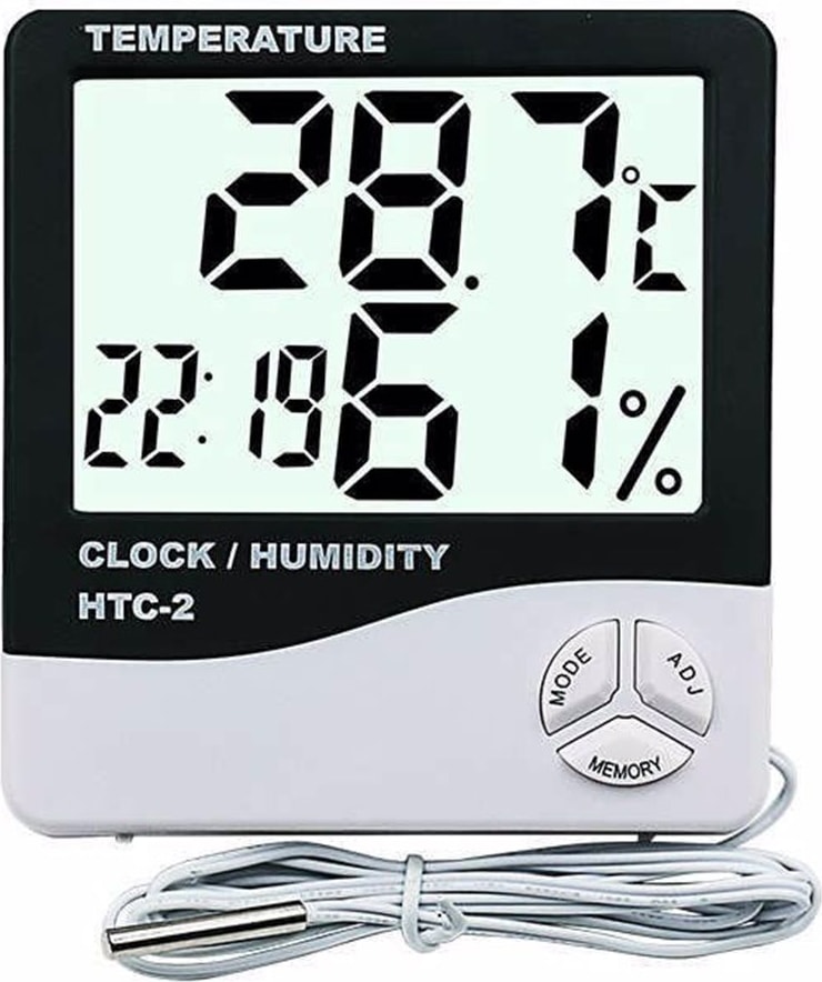 Sanec Htc-2 Dijital Termometre Sıcaklık ve Nem Ölçer Problu