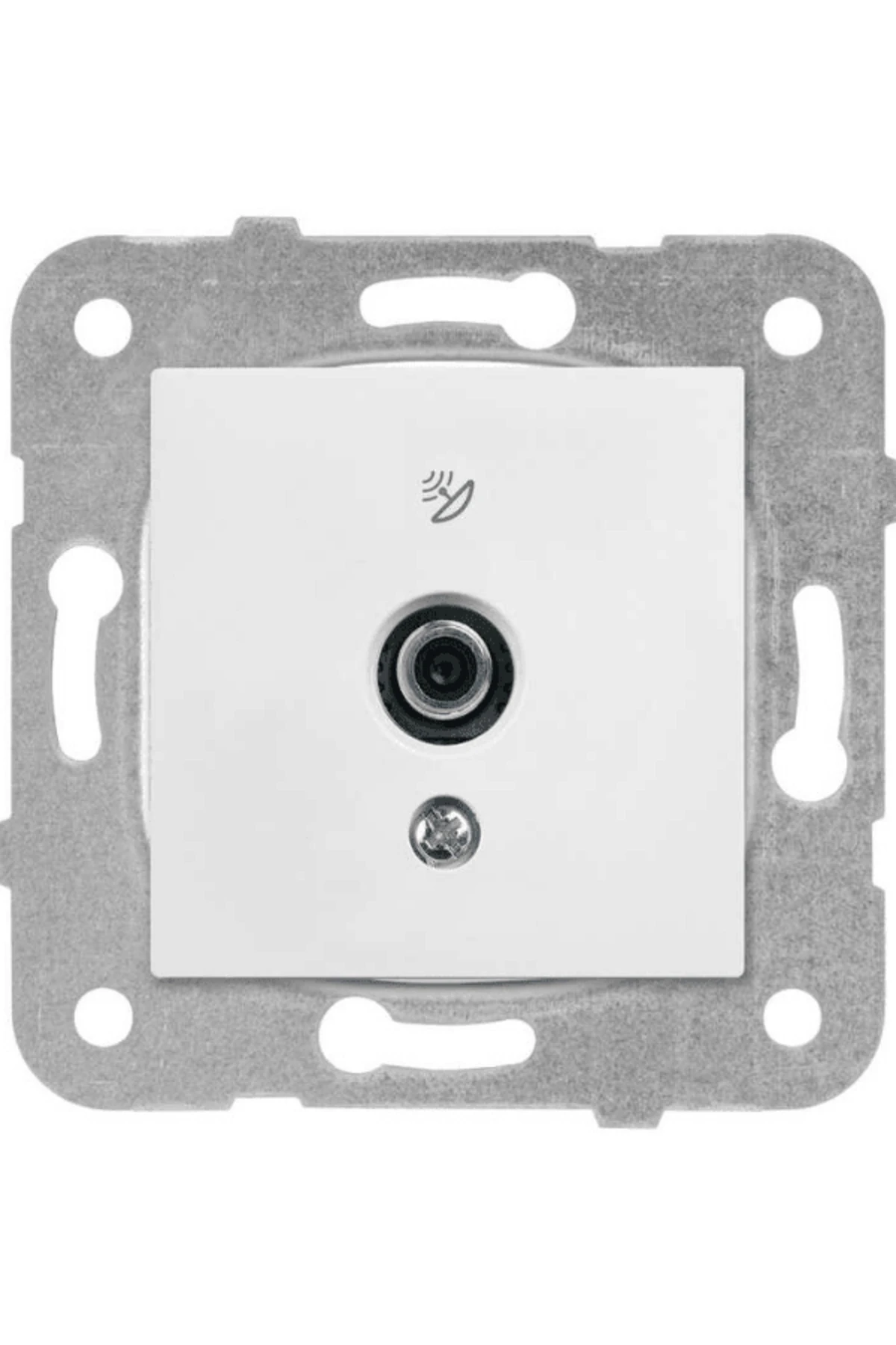 Viko Karre Uydu Prizi F Konnektörlü Geçişli 10dB Beyaz (Çerçeve Dahil) 90967038 (2 Adet)