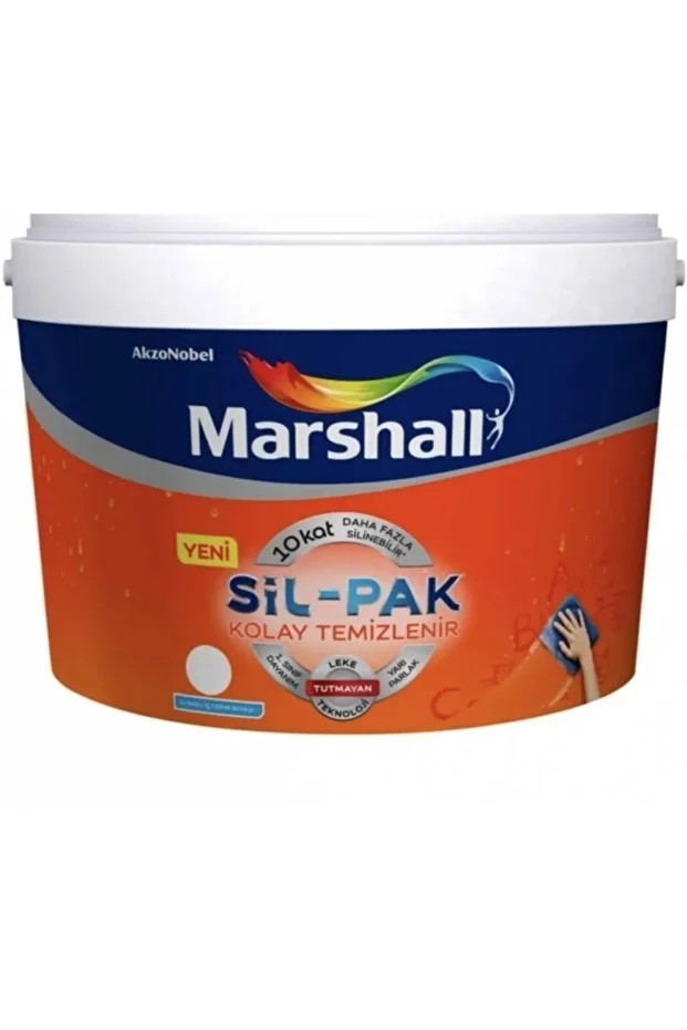 Sil-pak Leke Tutmayan Silinir Duvar Boyası 2.5 Lt Deniz Kabuğu [makinada Renklendirilir]