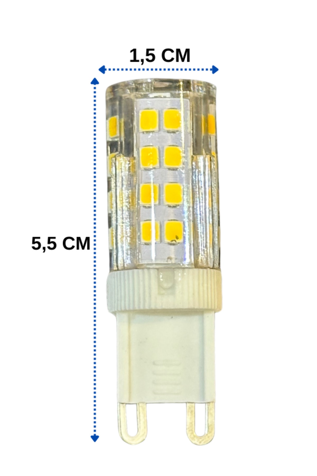 5W (35W) 3000K (Gün Işığı) G9 Duylu Dim Edilebilir Led Kapsül Ampul (8 Adet)