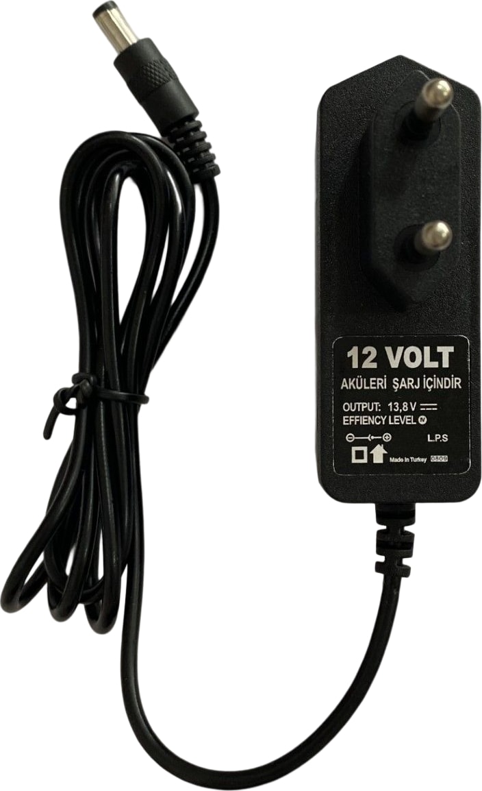 12 Volt Akülü Arabalar Için Şarj Adaptörü LED Işıklı Dolum Bittiğinde Yeşil Işık Yanar