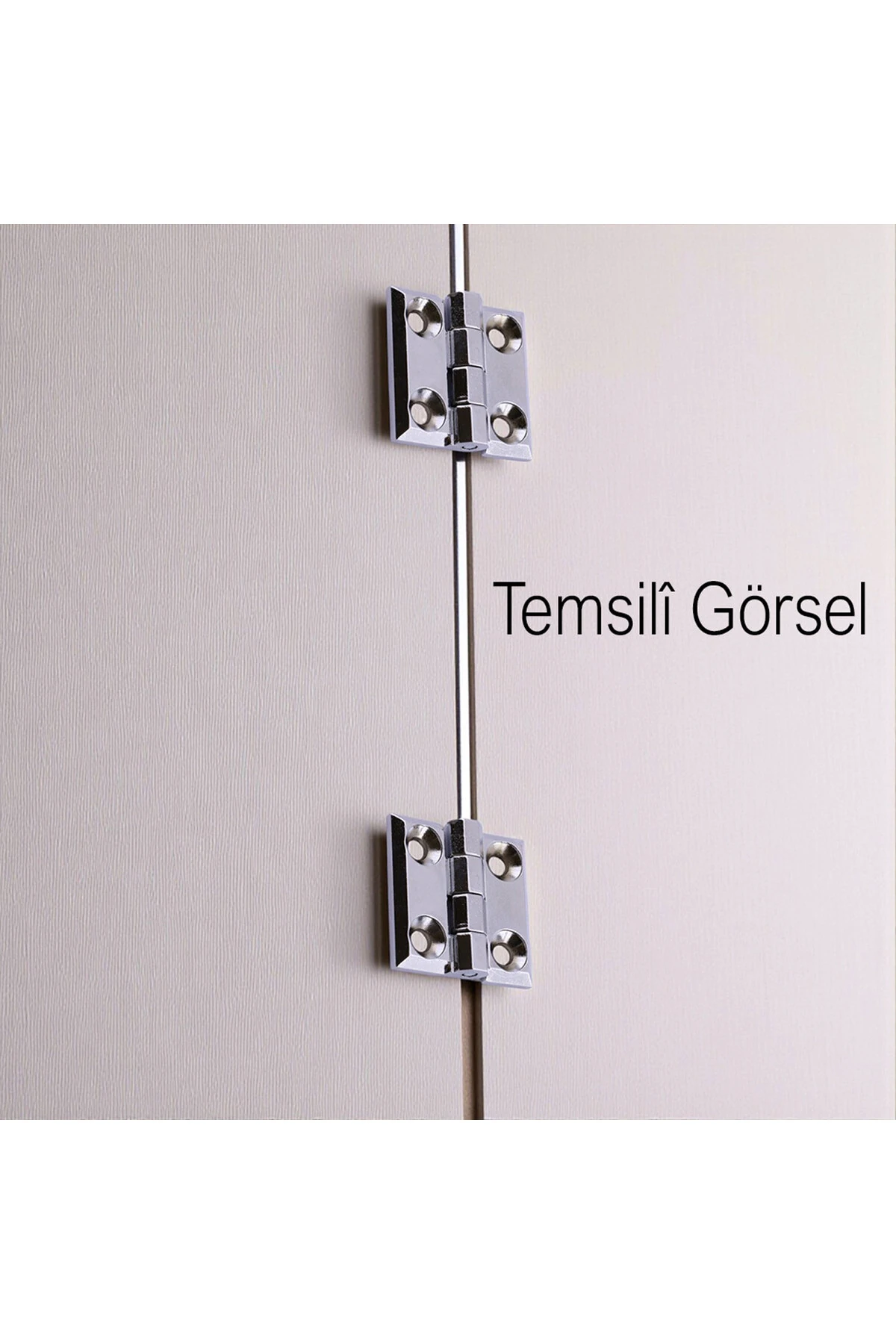 Metal 2 ADET 60x60 mm Gümüş Yaprak Menteşe Kapi Pencere Dolap Mobilya Kapak Menteşe Bağlantı