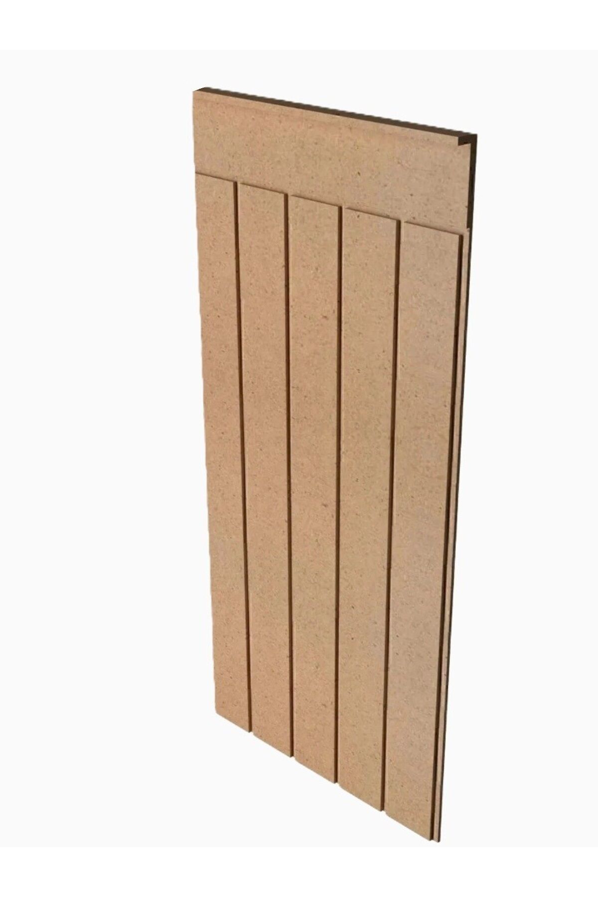 (102X45CM)mdf Cnc Işlemeli Dekoratif Boyanabilir Duvar Paneli (6MM) Düz