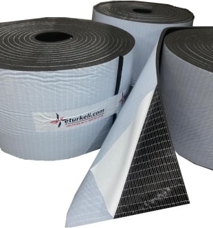 Kauçuk Bant Oto Ses Yalıtımı 6mm Kendinden Yapışkanlı 20 cm x 10 Metre