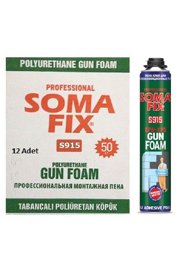 12 Adet 750 ml Tabanca ile Kullanılan Şişmeyen Mantolama ve Yapıştırma P.Ü. Köpük