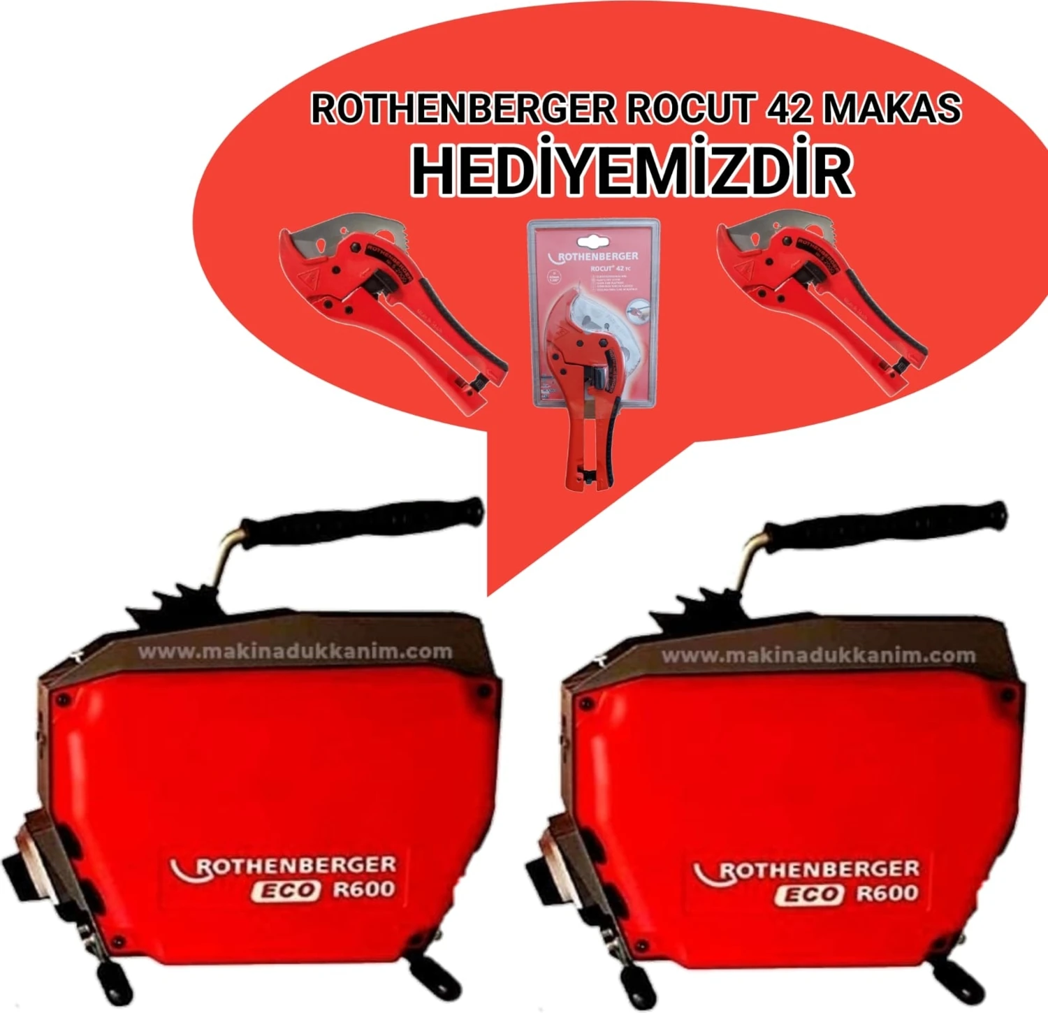 Kanal Gider Açma Makinesi R600 Eko Serisi