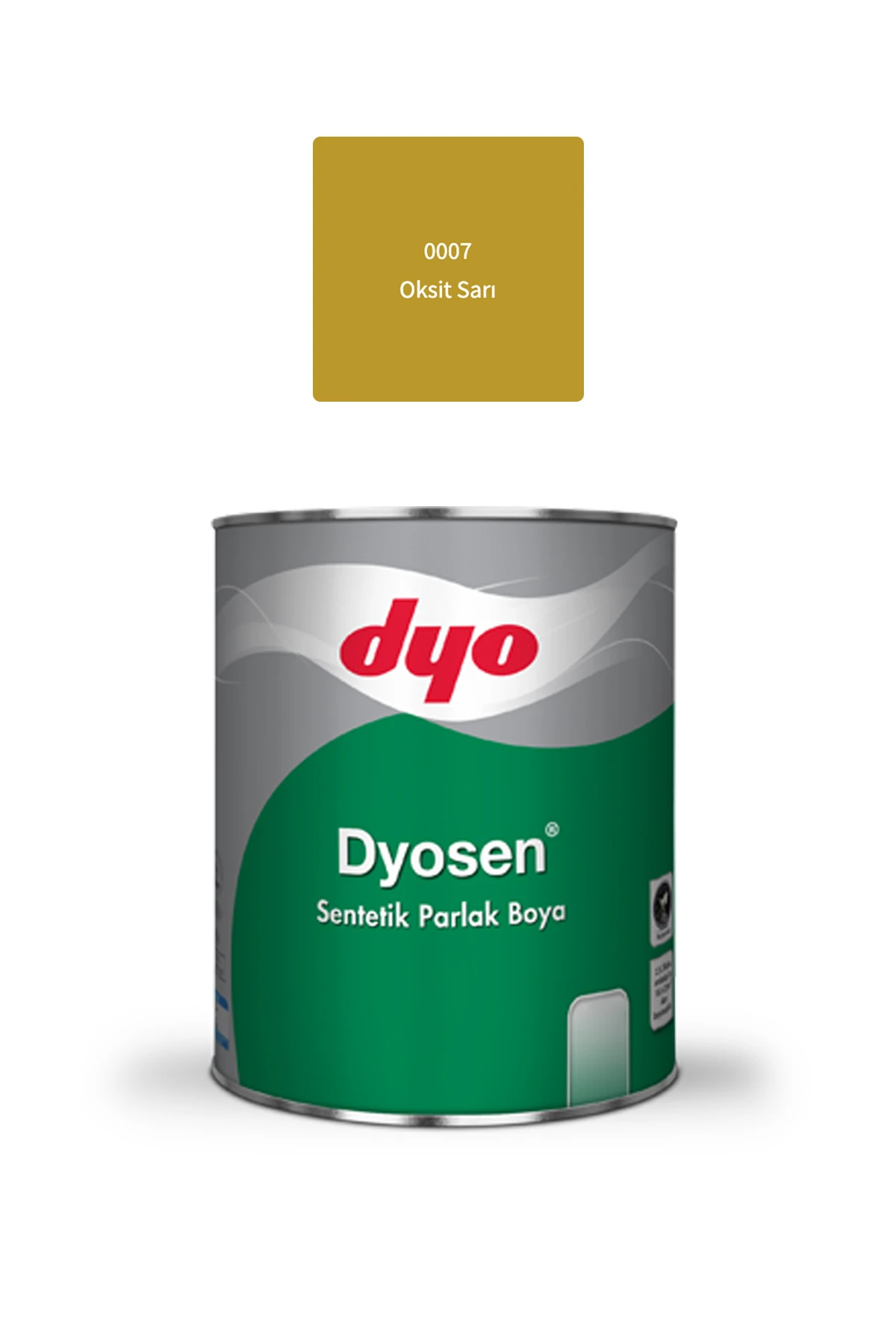 Dyo Sen Sentetik Yağlı Boya Parlak Krom Sarı