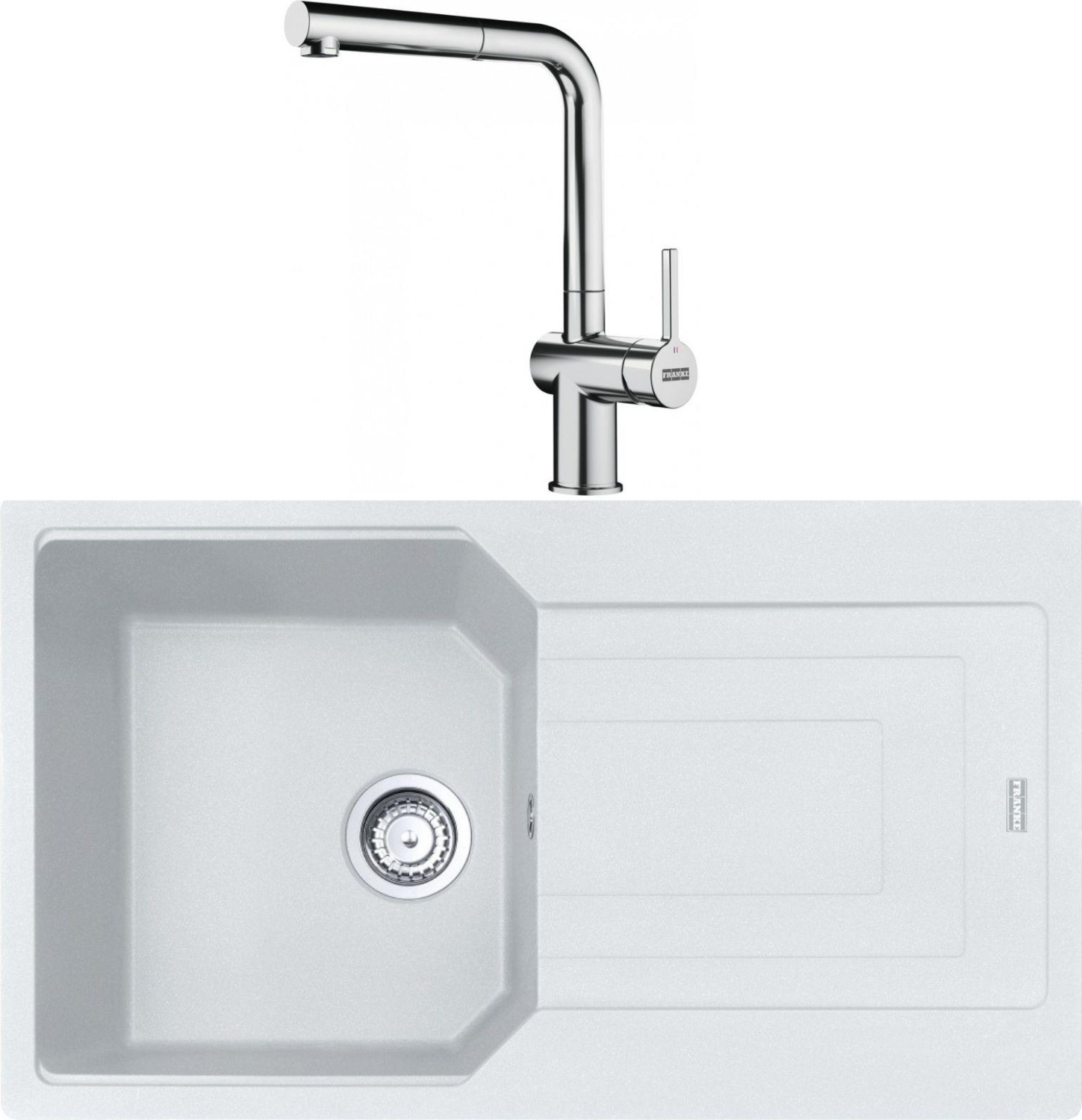 Urban Ubg 611-86 Bianco Granit Eviye-Active Plus Doccia Krom 2.0 Batarya Seti