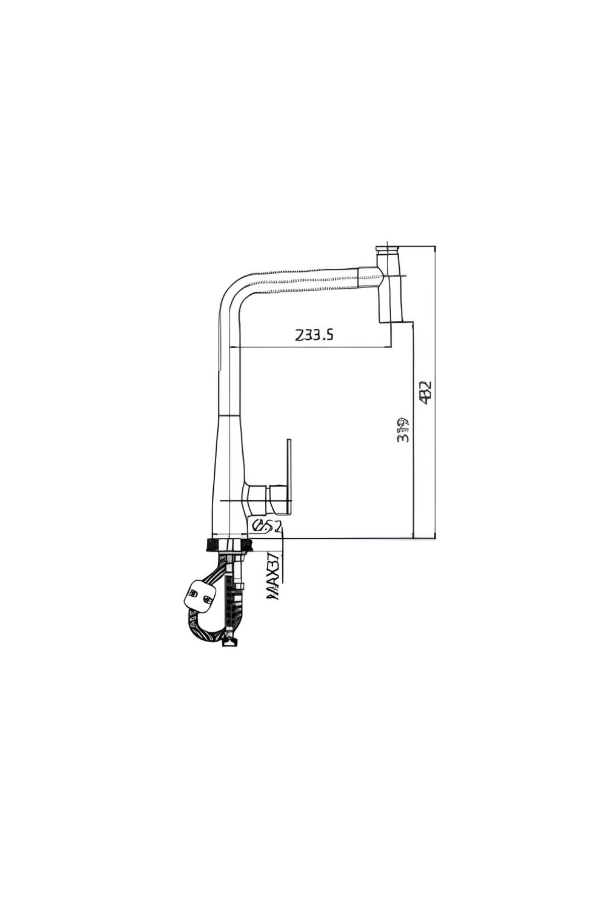 Endüstriyel Mutfak Armatürü MF8555
