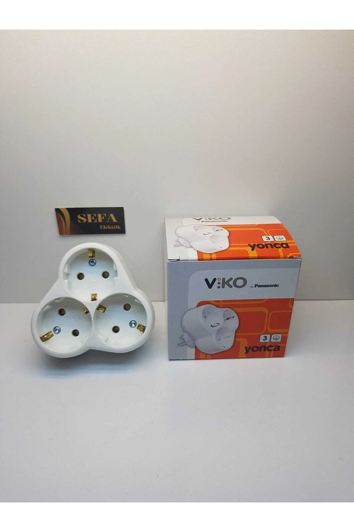 3 Lü Topraklı Fiş Priz Yonca 1 Adet