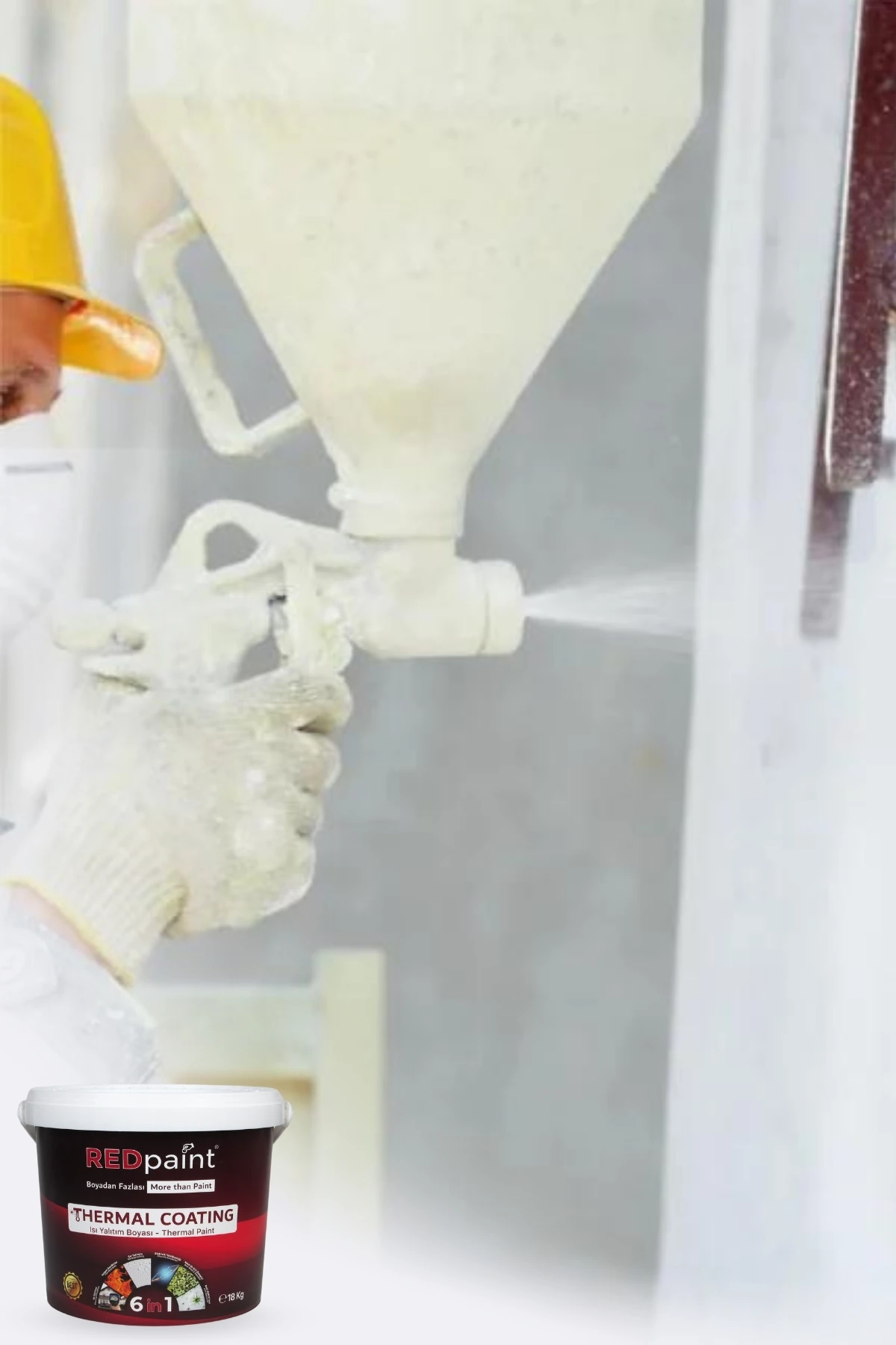 Thermal Coating (THERMAL PAİNT–ISI YALITIM BOYASI) Iç, Dış Cephe Ve Çatı Isı Yalıtım Boyası 18kg