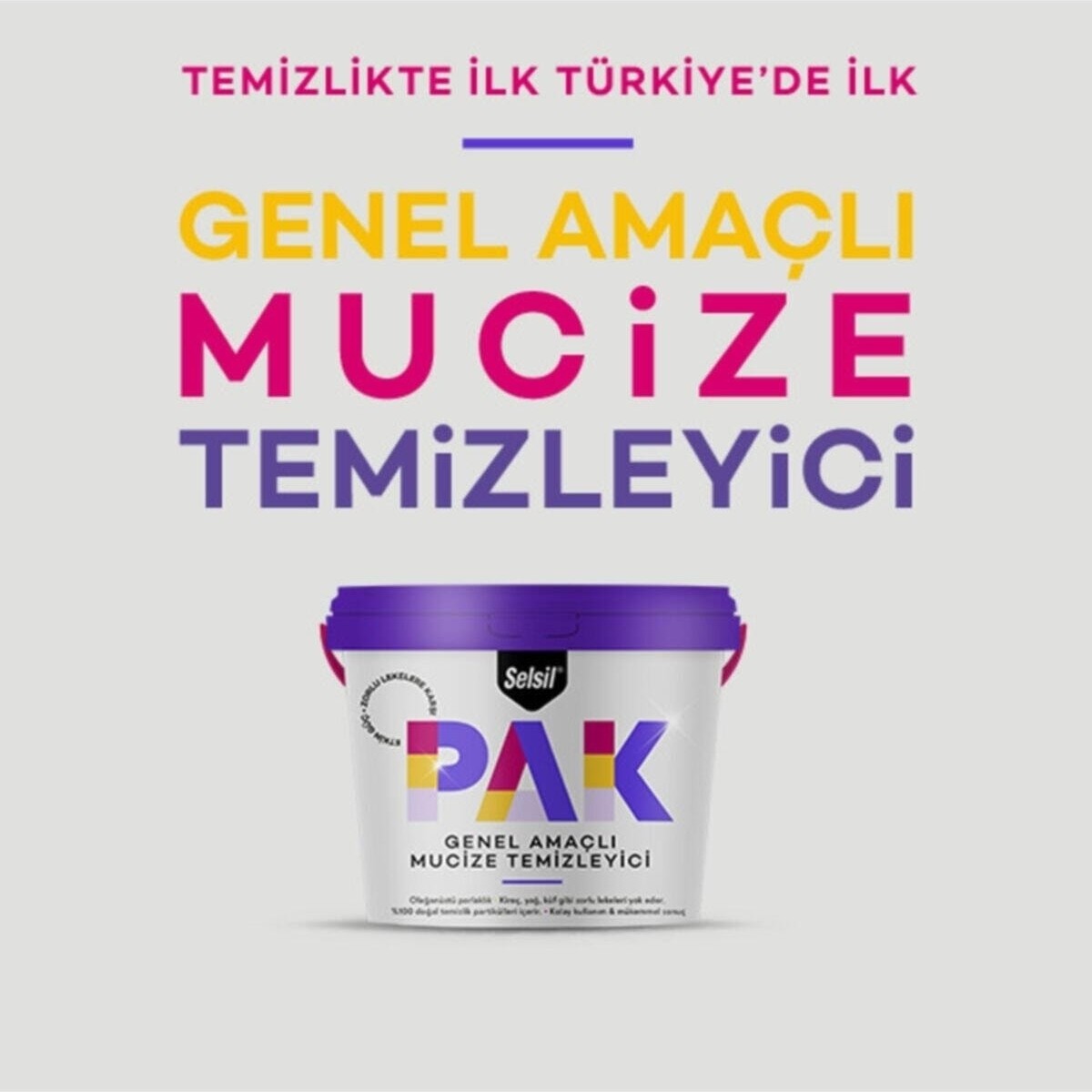 Pak Genel Amaçlı Mucize Temizleyici 500 gr 2 Adet
