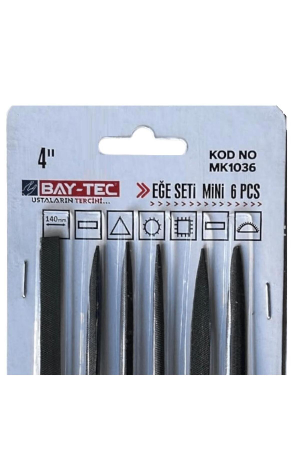 Mk1036 Saatçi Tip Mini Eğe Seti 6 Parça, 4' (100MM EĞE BOYU)