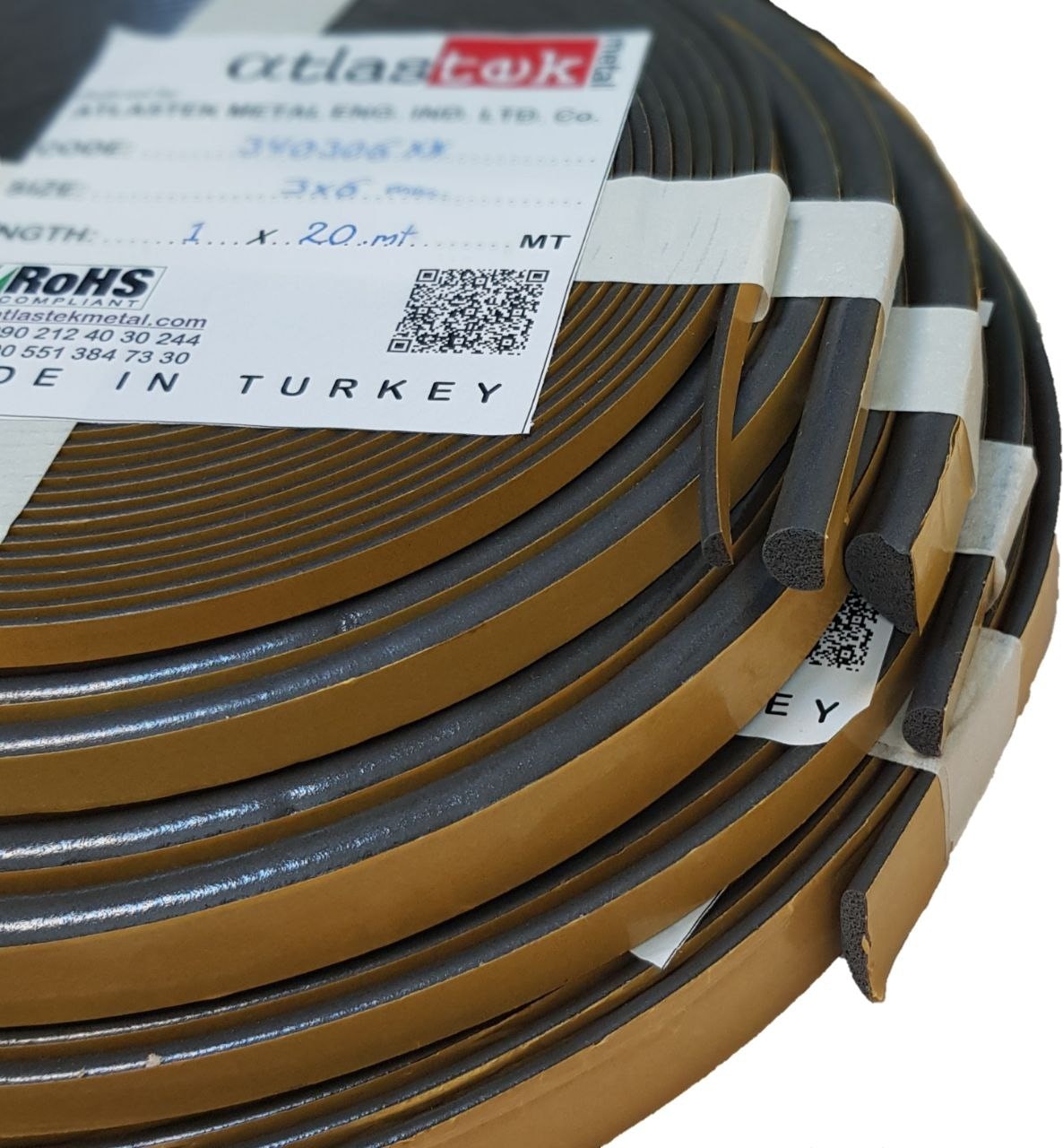 10X15.MM/10.M Yapışkanlı Dökme Pu Conta