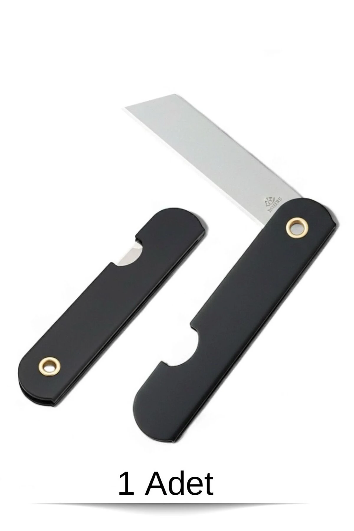 1 adet Katlanır Maket Bıçağı Küçük | Paslanmaz Çelik, Taşınabilir ve Keskin Mini Maket Bıçağı