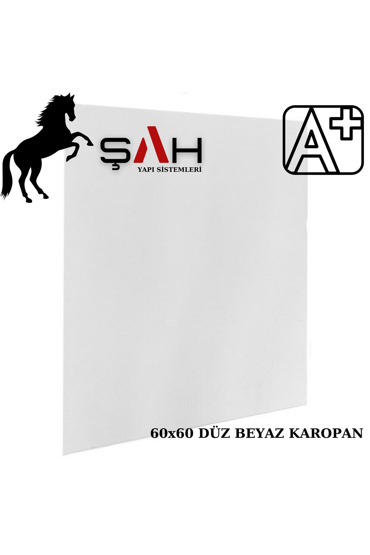 KAROPAN DÜZ BEYAZ 60X60 3.6M² 10 LEVHA