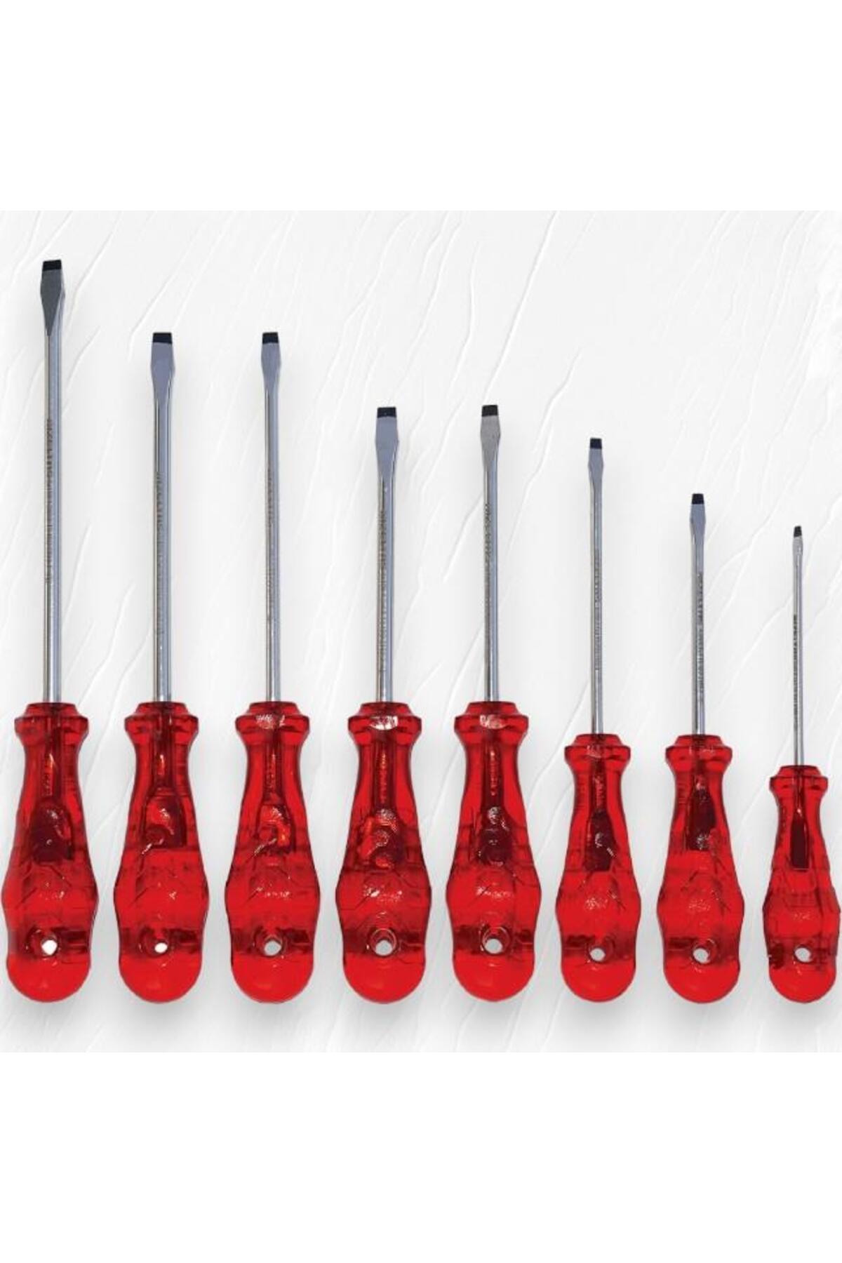 Düz Uçlu Tornavida Kraft Seri 8 Parça