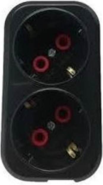 Mutlusan Ikili Topraklı Fiş-Priz Düz Tip Siyah (001 170 0330067 00 11)