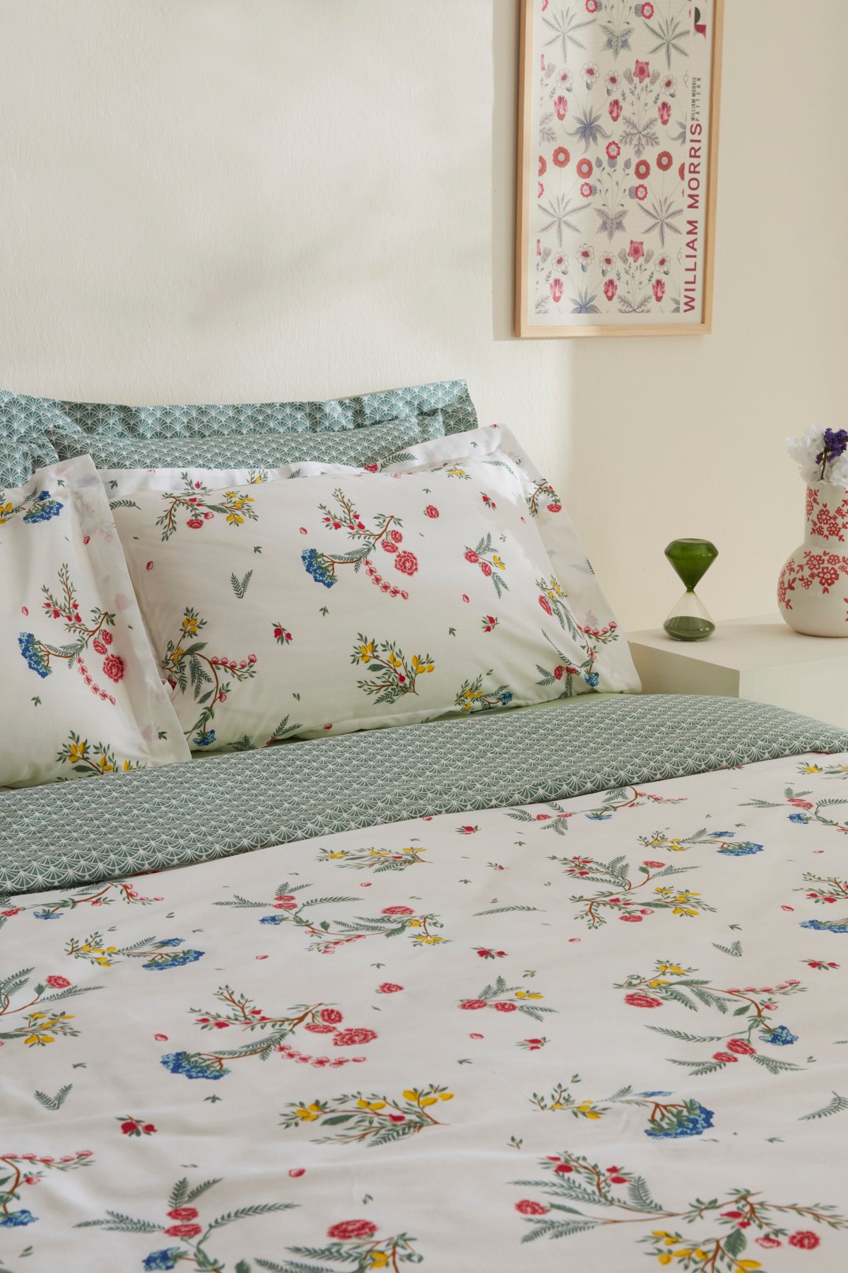 Dina %100 Pamuk Çift Kişilik Nevresim Takımı Multicolor