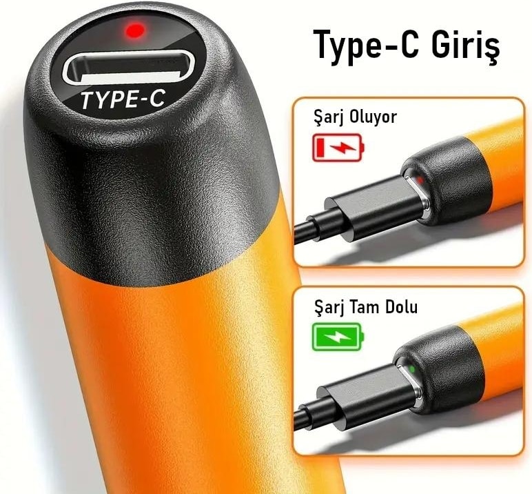Şarjlı Dijital Ekranlı Havya Seti 420°C Ayarlanabilir Sıcaklık Type-C Hızlı Şarj