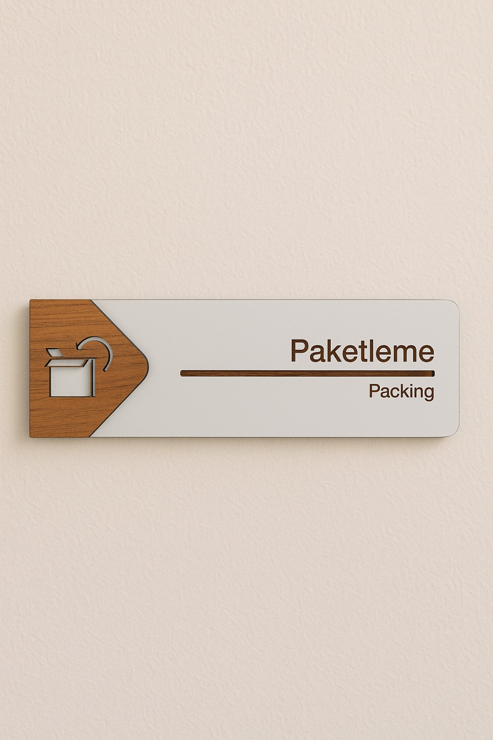 Paketleme Ofis Oda Kapı Isimliği Yönlendirme Tabelası Levhası Kişiselleştirilebilir