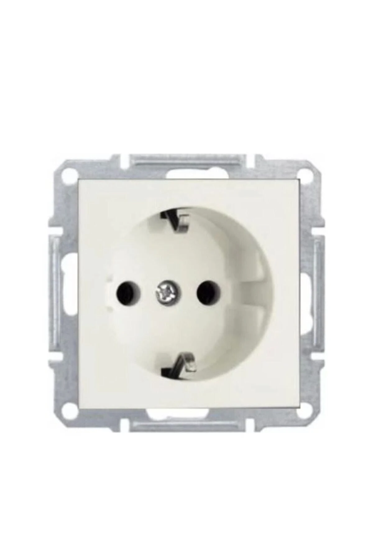 10 Adet Grano Beyaz Topraklı Priz 10'lu Paket / Set Çerçeve Dahil