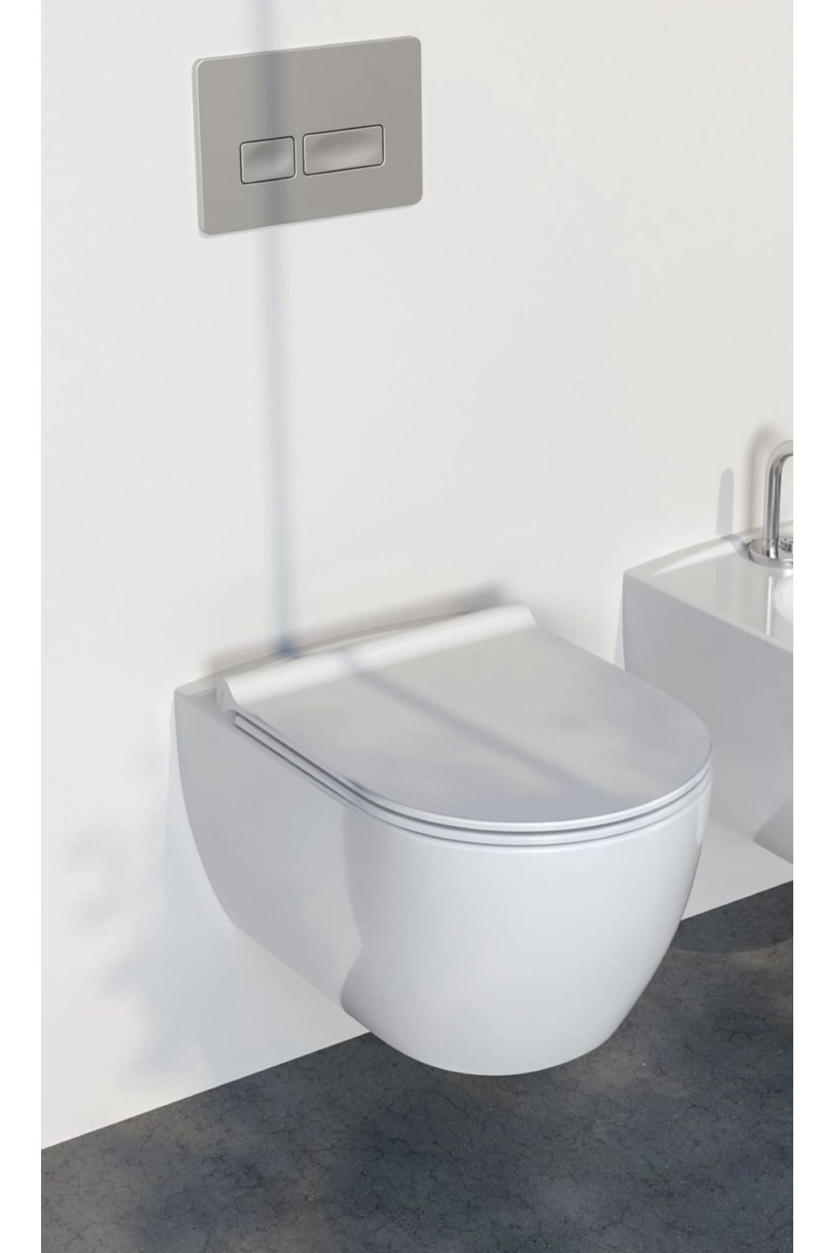 Cerastyle City Kanalsız Klozet + Klozet Kapağı