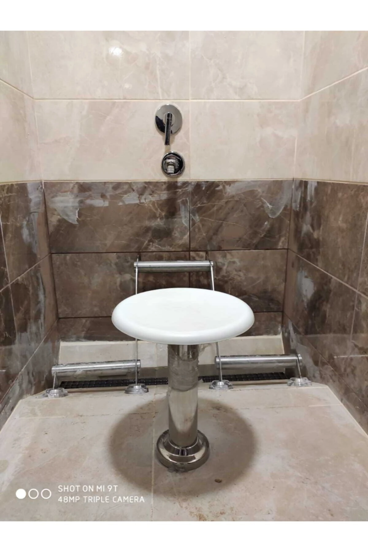 Paslanmaz Abdest Taburesi Şadırvan Oturağı Verzel Tabure