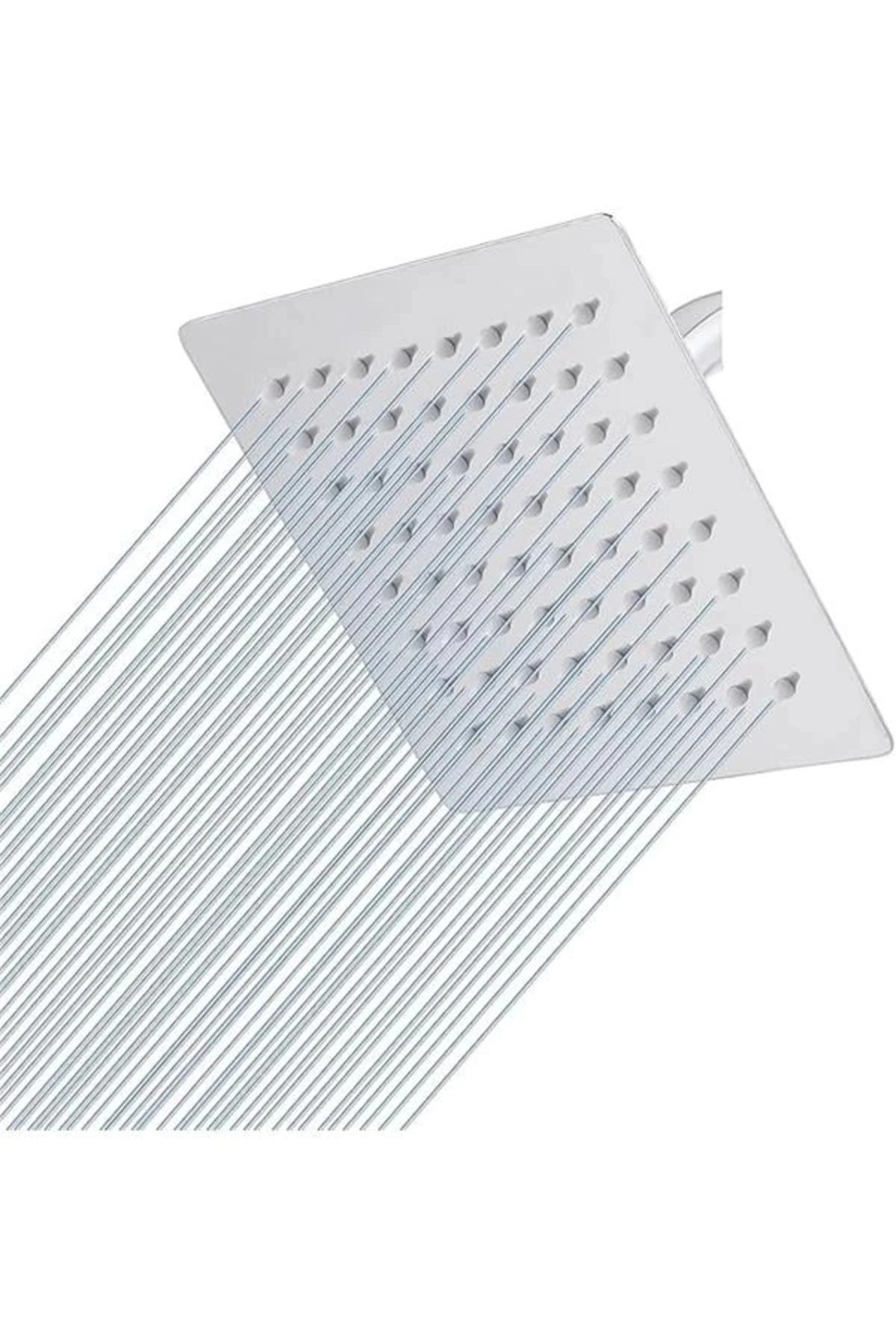 25x25 Cm 304 Paslanmaz Çelik Tepe Duşu – Geniş Kare Duş Başlığı, Sabit Tepe Duş Başlığı