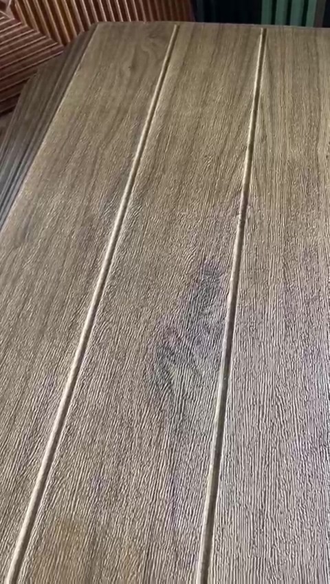 Nw84 Tik Rengi Lambiri Arkası Yapışkanlı Esnek Silinebilir Duvar Paneli