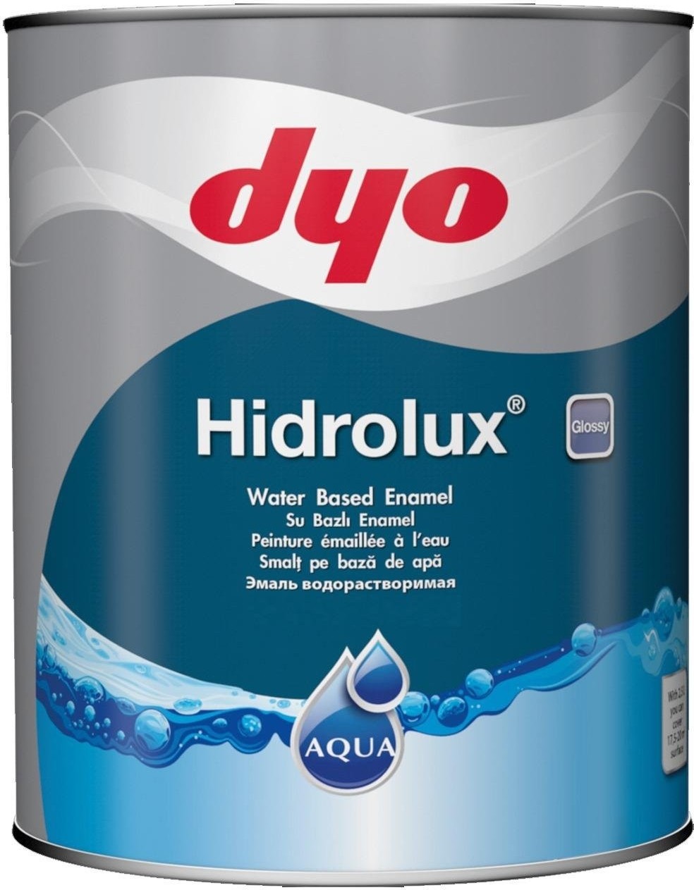 Hidrolux Su Bazlı Parlak Ahşap ve Metal Boya 0001 Beyaz 0.75 Lt