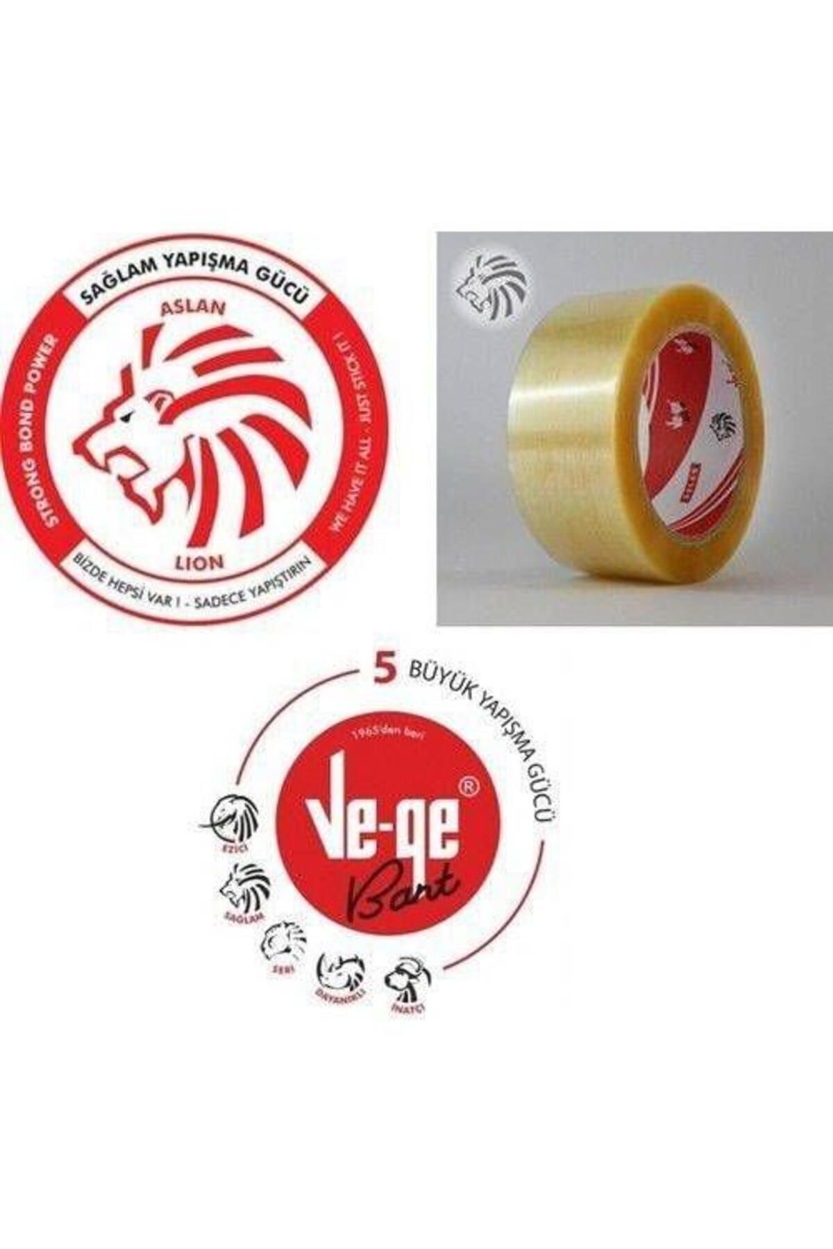 Vege Koli Bandı 45x100 Şeffaf (ASLAN) 24 Adet